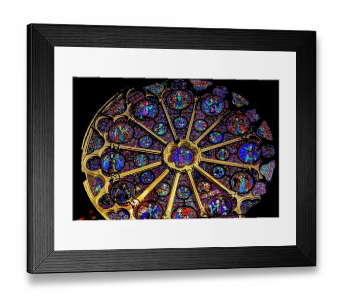 Framed Print : Angels stained glass rose window, Lyon Cathedral, France. Cathedral begun in 1180 and finished in 1480 Framed Print : Angels stained glass rose window, Lyon Cathedral, France. Cathedral begun in 1180 and finished in 1480