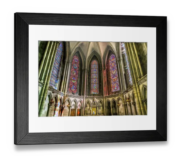 Framed Print : Mary stained glass reflection, Bayeux Cathedral, Bayeux, Normandy, France. Catholic church consecrated by King William the Conqueror in 1077 Framed Print : Mary stained glass reflection, Bayeux Cathedral, Bayeux, Normandy, France. Catholic church consecrated by King William the Conqueror in 1077