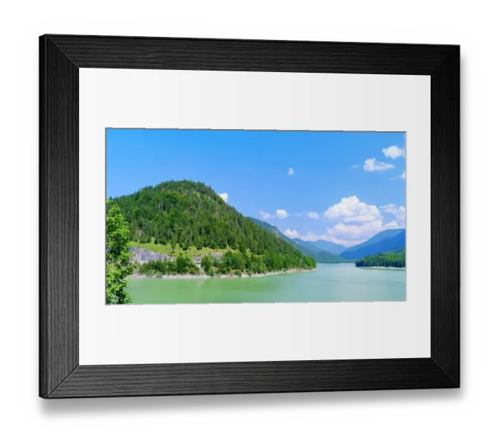 Framed Print : Reservoir Lake Sylvenstein near Bad Tolz in the Karwendel mountains. The river Isar is the main tributary. Germany, Upper Bavaria Framed Print : Reservoir Lake Sylvenstein near Bad Tolz in the Karwendel mountains. The river Isar is the main tributary. Germany, Upper Bavaria