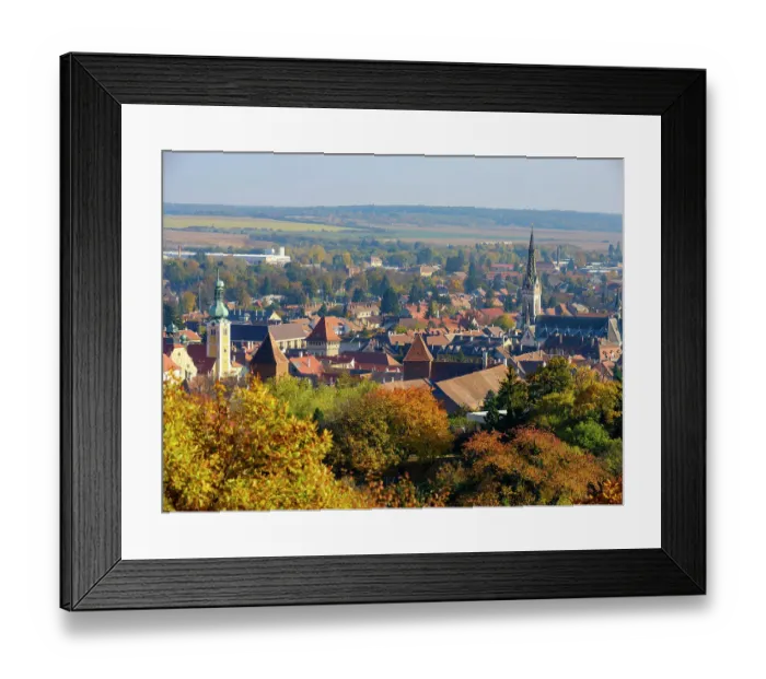 Framed Print : City view. The medieval town Koszeg in Western Transdanubia close to the Austrian border. Eastern Europe, Hungary Framed Print : City view. The medieval town Koszeg in Western Transdanubia close to the Austrian border. Eastern Europe, Hungary