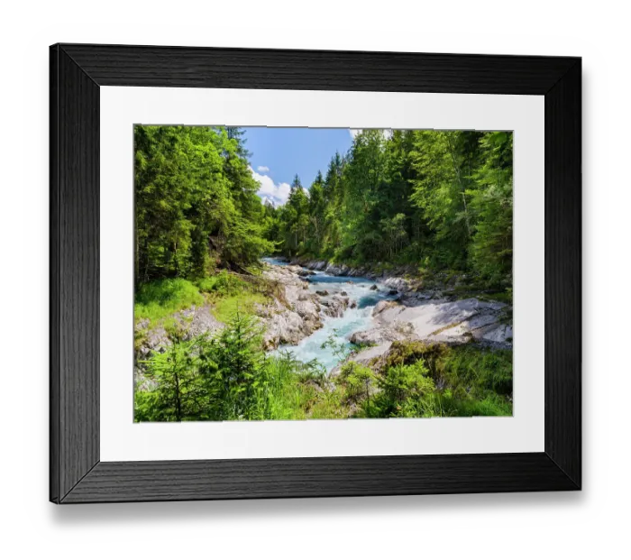 Framed Print : Gorge of creek Rissbach near village Vorderriss in the Karwendel Mountains. Europe, Germany, Bavaria Framed Print : Gorge of creek Rissbach near village Vorderriss in the Karwendel Mountains. Europe, Germany, Bavaria