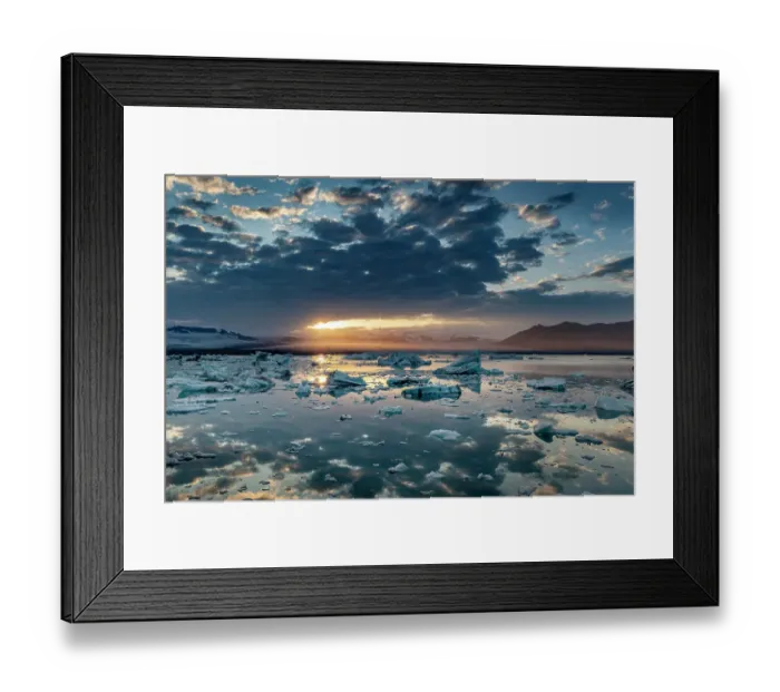 Framed Print : Glacial ice in Jokulsarlon Lagoon in Iceland Framed Print : Glacial ice in Jokulsarlon Lagoon in Iceland