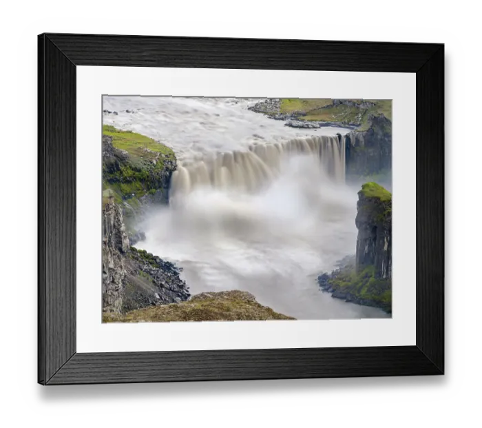 Framed Print : Canyon Jokulsargljufur and river Jokulsa a Fjollum with waterfall Hafragilsfoss in Vatnajokull National Park. Iceland Framed Print : Canyon Jokulsargljufur and river Jokulsa a Fjollum with waterfall Hafragilsfoss in Vatnajokull National Park. Iceland
