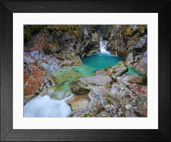 Framed Print : River Sarca. Valley Val di Genova in the Parco Naturale Adamello Brenta in the province of Trentino in Italy Framed Print : River Sarca. Valley Val di Genova in the Parco Naturale Adamello Brenta in the province of Trentino in Italy