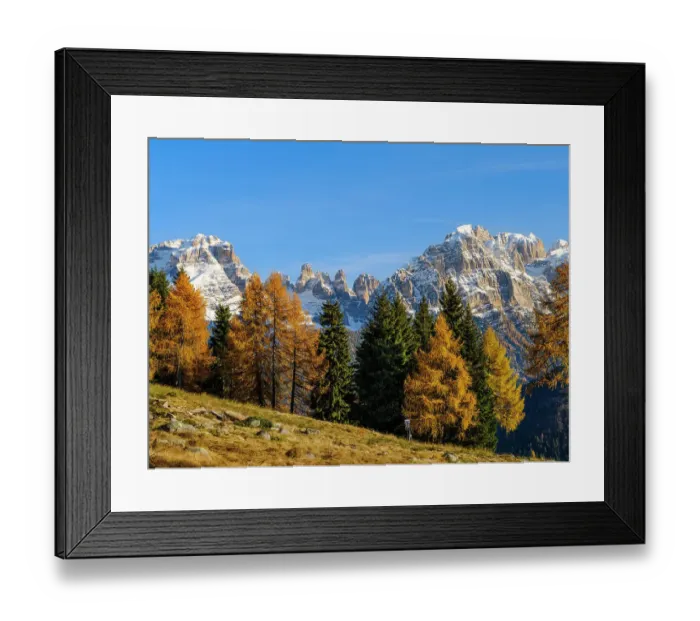 Framed Print : Cima Brenta and Cima Tosa. View of the Dolomiti di Brenta from Val Rendena in the Parco Naturale Adamello Brenta, part of UNESCO World Heritage Site. Dolomites, in the province of Trentino in Italy Framed Print : Cima Brenta and Cima Tosa. View of the Dolomiti di Brenta from Val Rendena in the Parco Naturale Adamello Brenta, part of UNESCO World Heritage Site. Dolomites, in the province of Trentino in Italy