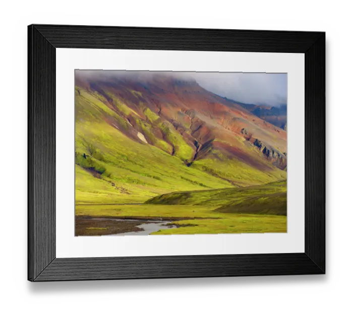 Framed Print : Nyidalur at glacier Tungnafellsjokull. The highlands of Iceland in the Vatnajokull National Park, a UNESCO World Heritage Site Framed Print : Nyidalur at glacier Tungnafellsjokull. The highlands of Iceland in the Vatnajokull National Park, a UNESCO World Heritage Site