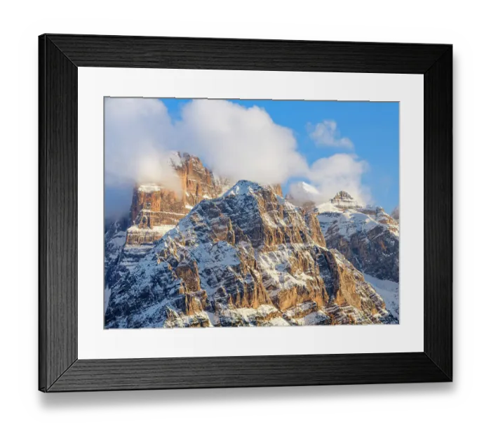 Framed Print : Cima Tosa. View of the Dolomiti di Brenta from Val Rendena in the Parco Naturale Adamello Brenta, part of UNESCO World Heritage Site. Dolomites, in the province of Trentino in Italy Framed Print : Cima Tosa. View of the Dolomiti di Brenta from Val Rendena in the Parco Naturale Adamello Brenta, part of UNESCO World Heritage Site. Dolomites, in the province of Trentino in Italy