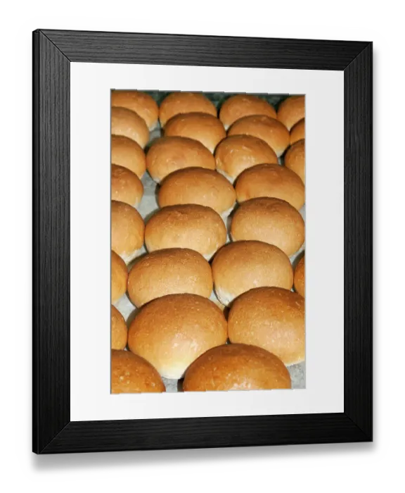 Framed Print : Sourdough bread rolls, cooked in the baker's laboratory, Italy Framed Print : Sourdough bread rolls, cooked in the baker's laboratory, Italy