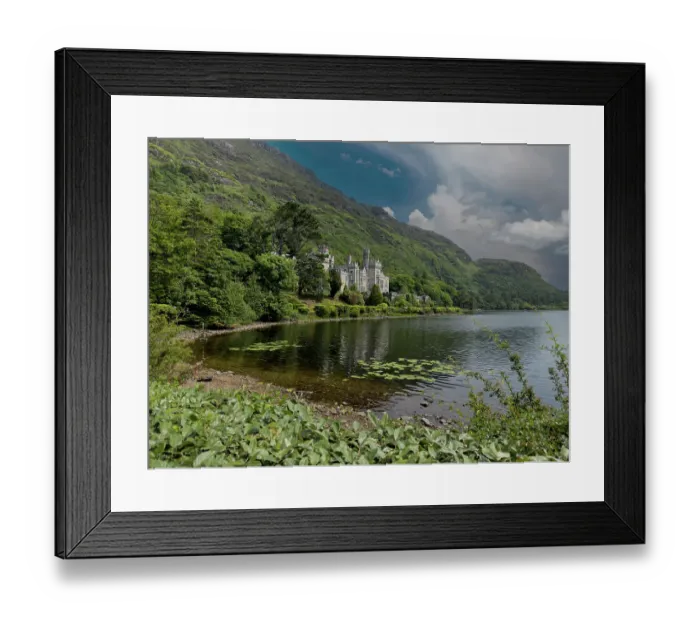 Framed Print : The grand architecture of Kylemore Abbey is a major tourist attraction