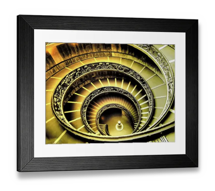 Framed Print : Italy, Vatican. Infrared of the Spiral Staircase of Bramante, Vatican Museums Framed Print : Italy, Vatican. Infrared of the Spiral Staircase of Bramante, Vatican Museums