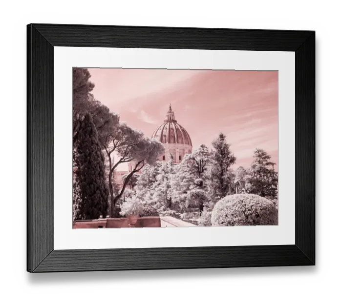 Framed Print : Italy, Vatican. Infrared of the Vatican Framed Print : Italy, Vatican. Infrared of the Vatican