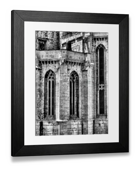 Framed Print : Portugal, Lisbon. Ruins of the 14th-15th century Gothic church Igreja do Carmo in Chiado