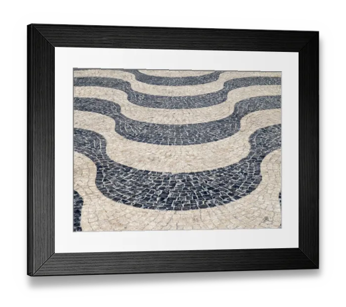 Framed Print : Portugal, Lisbon. Portuguese mosaic pavement in Rossio Square Framed Print : Portugal, Lisbon. Portuguese mosaic pavement in Rossio Square