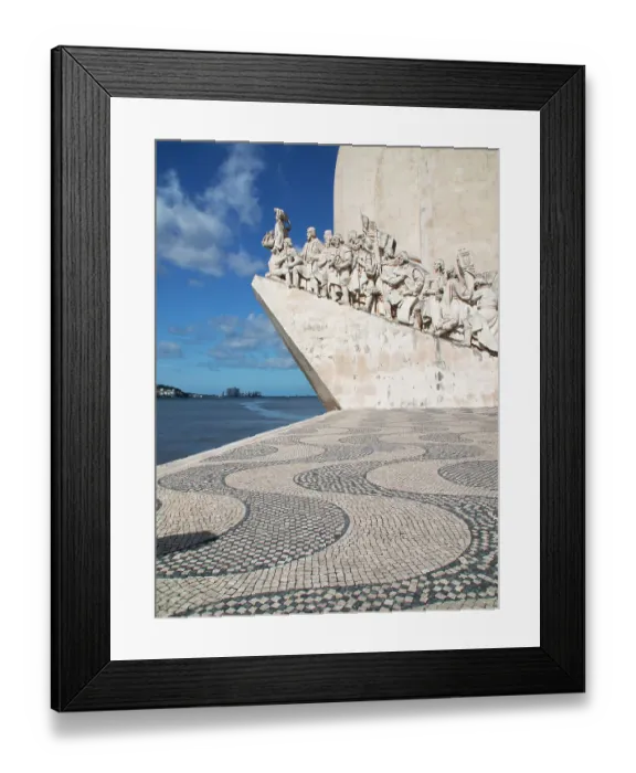 Framed Print : Portugal, Lisbon. Monument to the Discoveries (Padrao dos Descobrimentos), Belem District Framed Print : Portugal, Lisbon. Monument to the Discoveries (Padrao dos Descobrimentos), Belem District