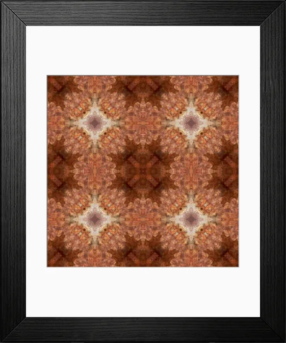 Framed Print : Rusted metal kaleidoscope abstract Framed Print : Rusted metal kaleidoscope abstract