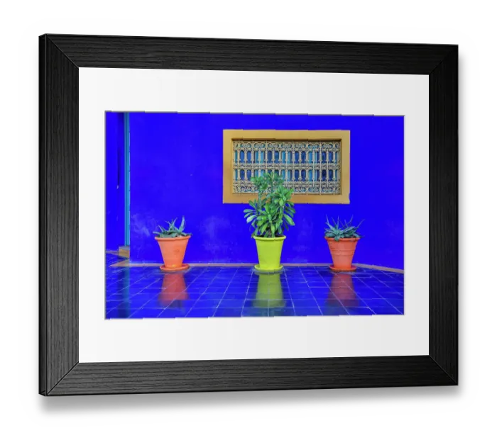 Framed Print : Morocco, Marrakech. Majorelle Garden (Jardin Majorelle) Framed Print : Morocco, Marrakech. Majorelle Garden (Jardin Majorelle)