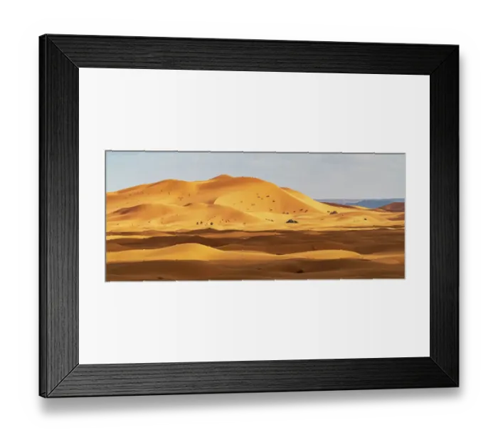 Framed Print : Africa, Morocco, Erg Chebbi. Panoramic of desert landscape. ©Bill Young / Jaynes Gallery / DanitaDelimont.com Framed Print : Africa, Morocco, Erg Chebbi. Panoramic of desert landscape. ©Bill Young / Jaynes Gallery / DanitaDelimont.com