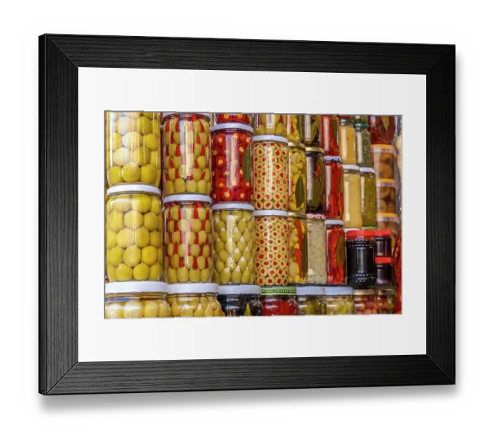 Framed Print : Morocco, Marrakech. Olive jars for sale Framed Print : Morocco, Marrakech. Olive jars for sale