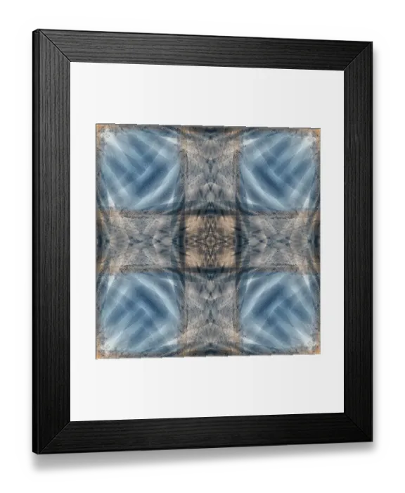 Framed Print : Blue and brown abstract Framed Print : Blue and brown abstract