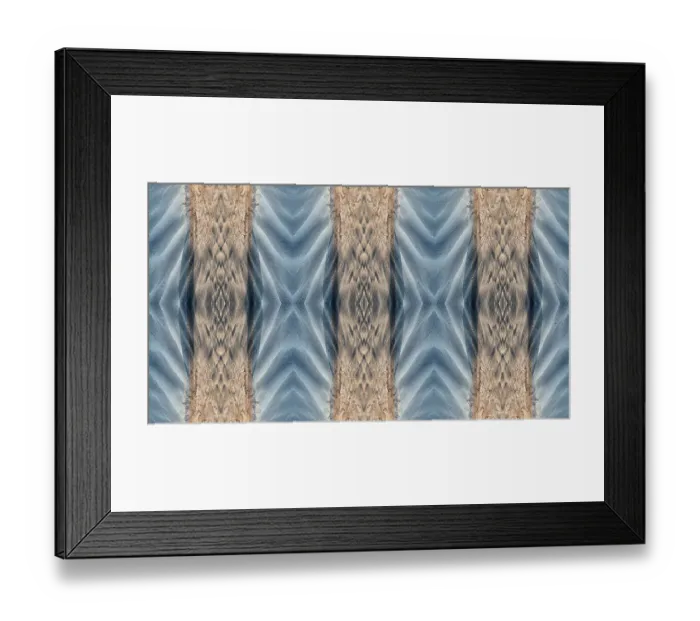 Framed Print : Blue and brown abstract Framed Print : Blue and brown abstract