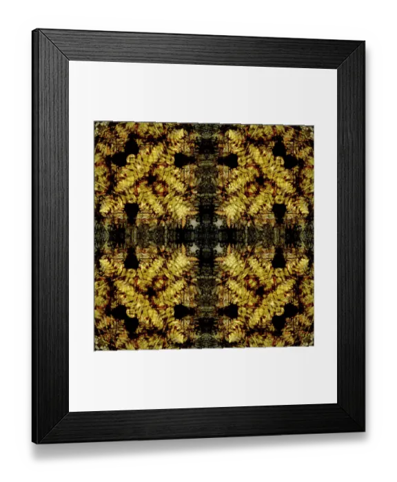 Framed Print : Yellow fern abstract Framed Print : Yellow fern abstract