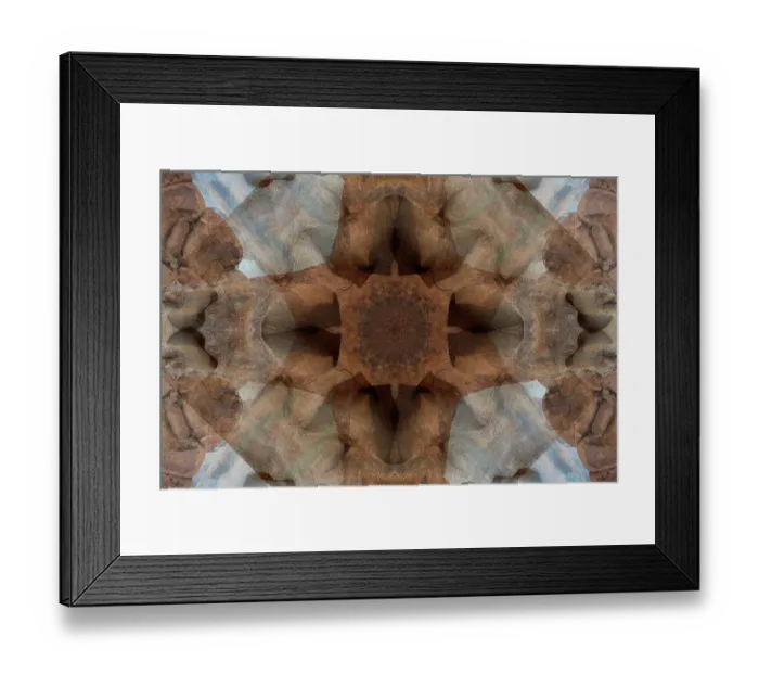Framed Print : Blue and brown abstract Framed Print : Blue and brown abstract