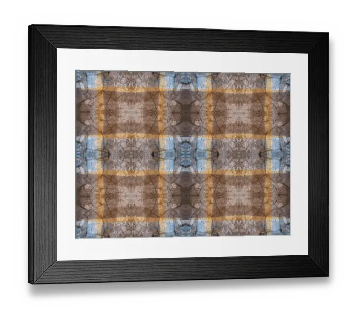 Framed Print : Blue and brown abstract Framed Print : Blue and brown abstract