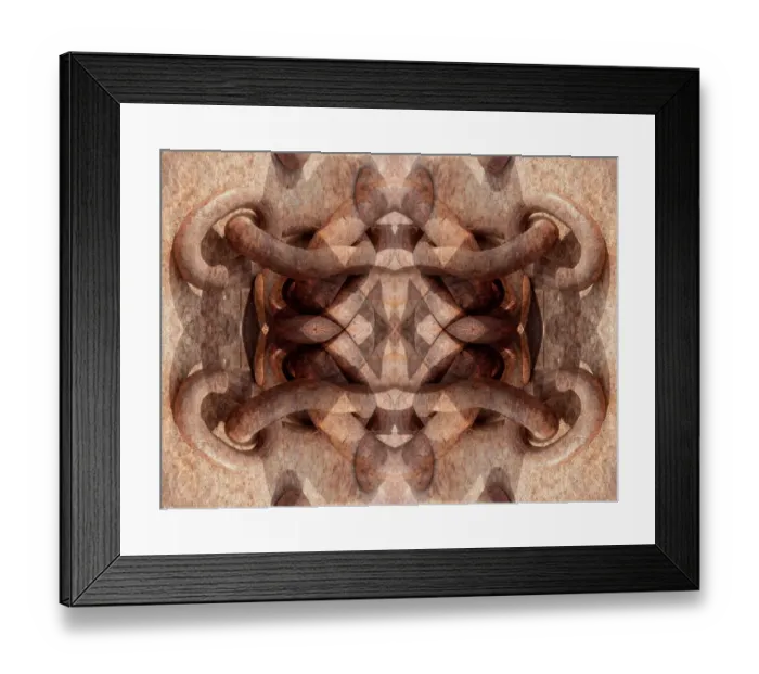 Framed Print : Rusted chain abstract Framed Print : Rusted chain abstract