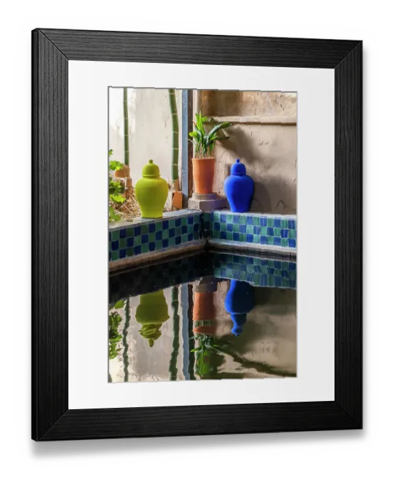 Framed Print : Morocco, Marrakech. Majorelle Garden (Jardin Majorelle) Framed Print : Morocco, Marrakech. Majorelle Garden (Jardin Majorelle)