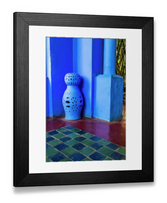 Framed Print : Morocco, Marrakech. Majorelle Garden (Jardin Majorelle) Framed Print : Morocco, Marrakech. Majorelle Garden (Jardin Majorelle)