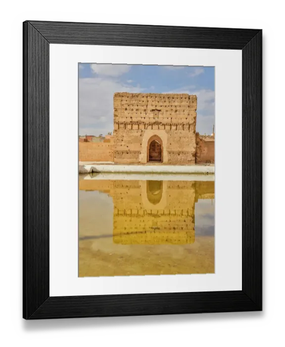 Framed Print : Morocco, Marrakech. Badii Palace, Ali Alamani. (MR)