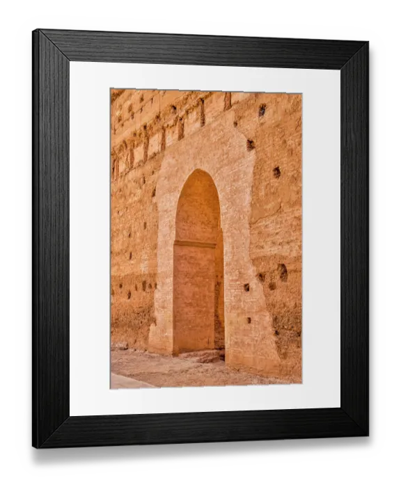 Framed Print : Morocco, Marrakech. Badii Palace