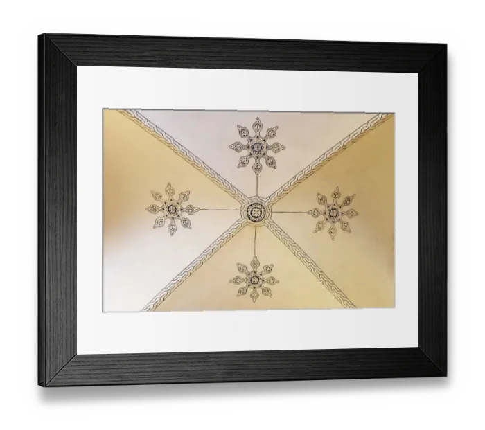 Framed Print : Tunis, Tunisia. Decorated ceiling in a house near the Tunis Souk Framed Print : Tunis, Tunisia. Decorated ceiling in a house near the Tunis Souk