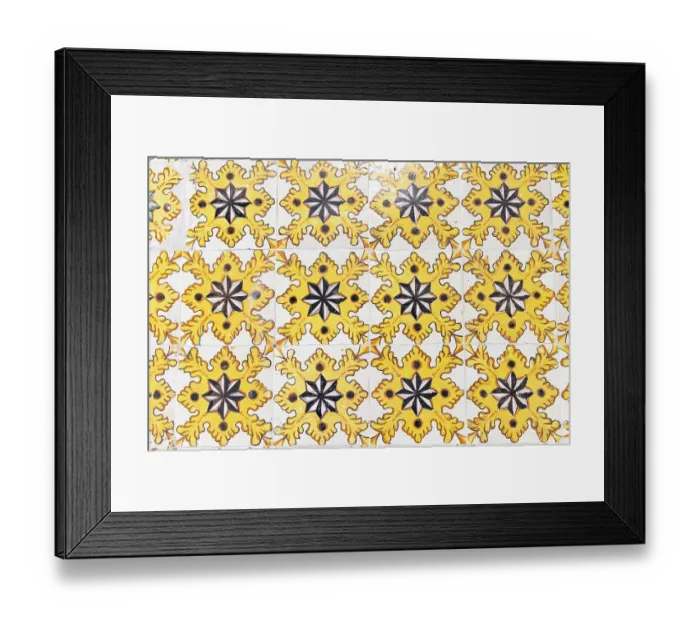 Framed Print : Tunis, Tunisia. Yellow decorative tiles on a house near the Tunis Souk Framed Print : Tunis, Tunisia. Yellow decorative tiles on a house near the Tunis Souk