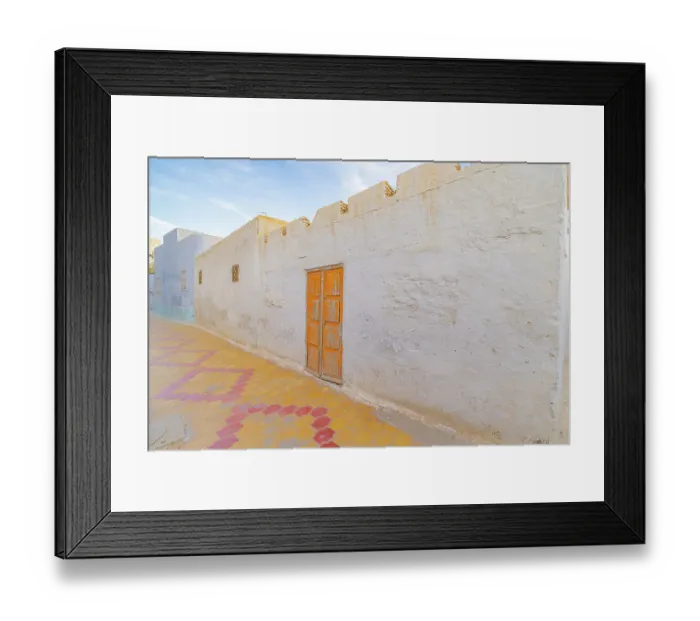 Framed Print : Kairouan, Tunisia. Colorful alley in the city of Kairouan Framed Print : Kairouan, Tunisia. Colorful alley in the city of Kairouan