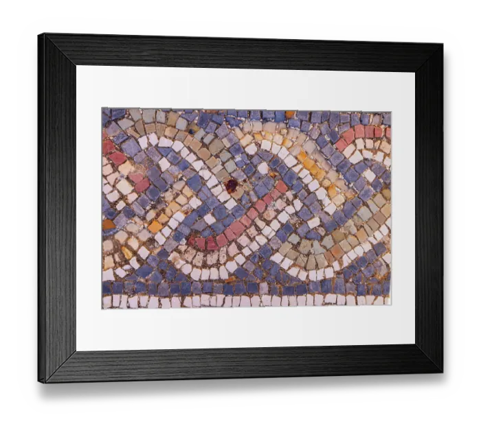 Framed Print : Uthina, Ben Arous, Tunisia. Roman mosaic floor with a geometric pattern at the Uthina Archaeological Site Framed Print : Uthina, Ben Arous, Tunisia. Roman mosaic floor with a geometric pattern at the Uthina Archaeological Site
