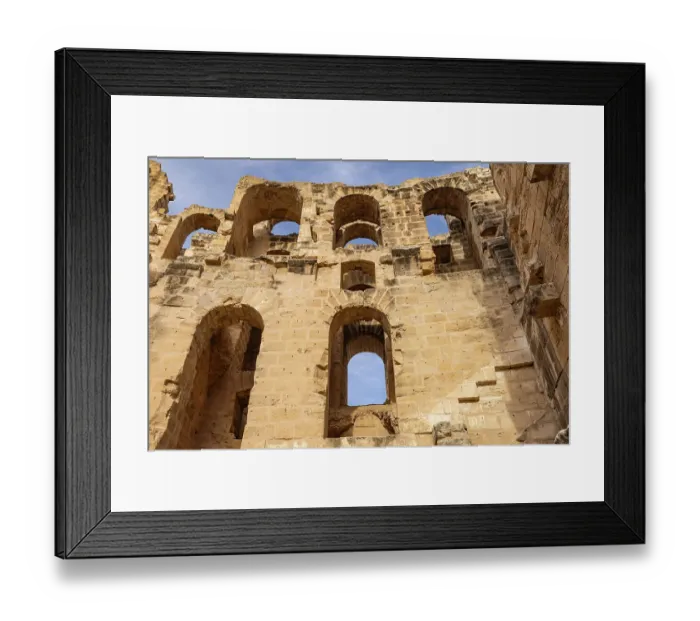 Framed Print : El Jem, Mahdia, Tunisia. Amphitheater of the Roman ruins at El Jem Framed Print : El Jem, Mahdia, Tunisia. Amphitheater of the Roman ruins at El Jem