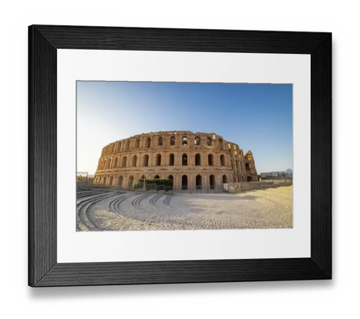 Framed Print : El Jem, Mahdia, Tunisia. Amphitheater of the Roman ruins at El Jem Framed Print : El Jem, Mahdia, Tunisia. Amphitheater of the Roman ruins at El Jem