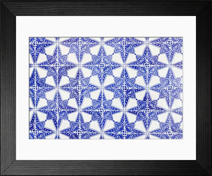 Framed Print : Tunis, Tunisia. Geometric pattern of decorative tiles Framed Print : Tunis, Tunisia. Geometric pattern of decorative tiles