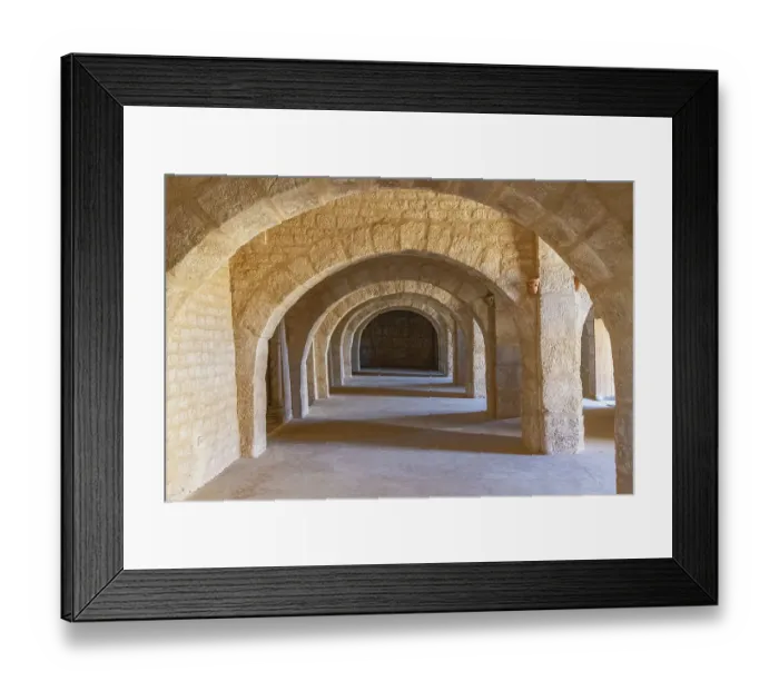 Framed Print : Sousse, Tunisia. Interior view of the Ribat of Sousse