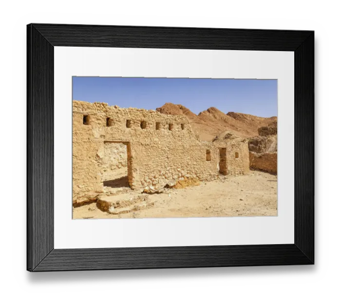 Framed Print : Tozeur, Tunisia. Ruins of ancient buildings in Shabikah Framed Print : Tozeur, Tunisia. Ruins of ancient buildings in Shabikah