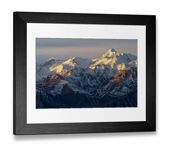 Framed Print : India, Ladakh, Leh, Himalaya Mountains. The mountains around the town of Leh are lit up by the rising sun Framed Print : India, Ladakh, Leh, Himalaya Mountains. The mountains around the town of Leh are lit up by the rising sun