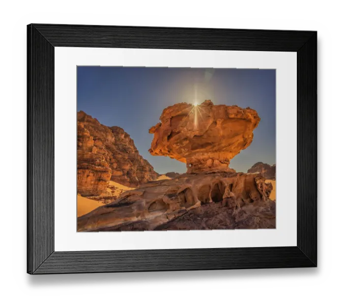 Framed Print : Toadstool Rock, Wadi Rum, Jordan Framed Print : Toadstool Rock, Wadi Rum, Jordan