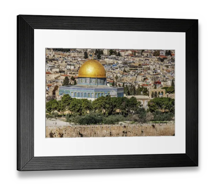 Framed Print : Temple Mount, Jerusalem, Israel