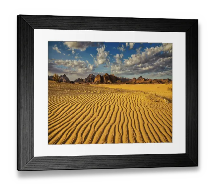 Framed Print : Sand dunes, Wadi Rum, Jordan Framed Print : Sand dunes, Wadi Rum, Jordan