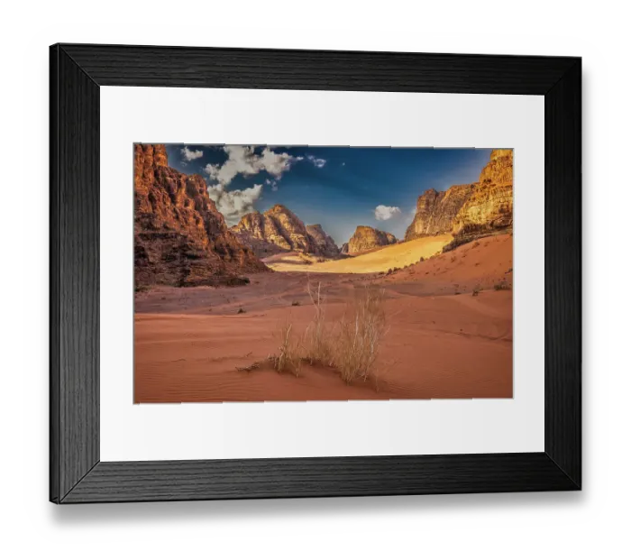 Framed Print : Sunrise, Wadi Rum, Jordan