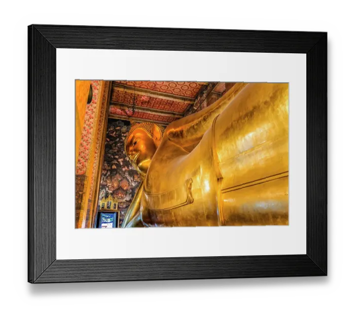 Framed Print : Colorful Reclining Buddha front door, Wat Pho Temple, Bangkok, Thailand. Temple built in 1600's. Reclining Buddha built in 1832 Framed Print : Colorful Reclining Buddha front door, Wat Pho Temple, Bangkok, Thailand. Temple built in 1600's. Reclining Buddha built in 1832