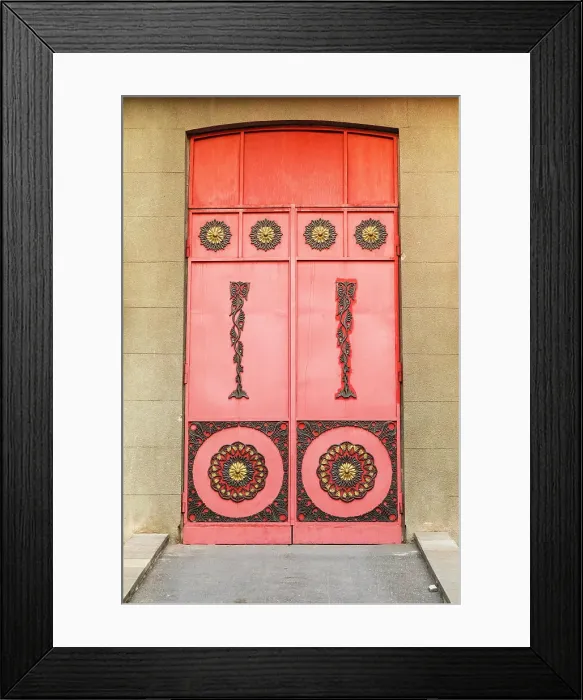 Framed Print : Armenia, Yerevan. Ornate doors