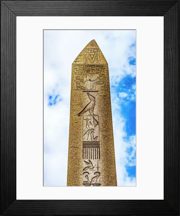 Framed Print : Egyptian hieroglyphs on Obelisk of Theodosius, Istanbul, Turkey. Obelisk originally brought from Egypt by Emperor Theodosius the Great in 324 AD. Originally built in 1490 BC from Temple of Karnak in Luxor Framed Print : Egyptian hieroglyphs on Obelisk of Theodosius, Istanbul, Turkey. Obelisk originally brought from Egypt by Emperor Theodosius the Great in 324 AD. Originally built in 1490 BC from Temple of Karnak in Luxor