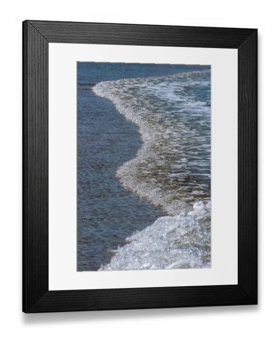 Framed Print : Glistening water washing onto the beach Framed Print : Glistening water washing onto the beach